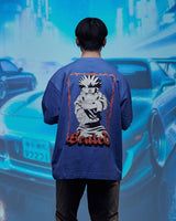 Naruto Shippuden T-Shirt Graphic Blue Size S