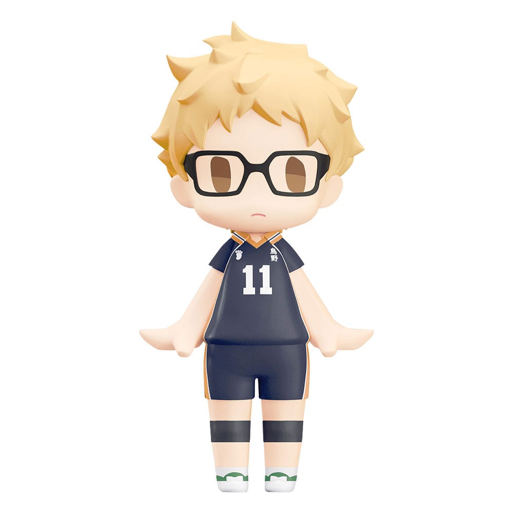 Haikyu!! HELLO! GOOD SMILE Action Figure Kei Tsukishima 10 cm