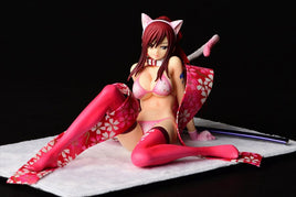 Erza Scarlet (Fairy Tail) Cherry Blossom Tiger Cat Gravure Style