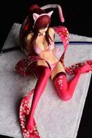 Erza Scarlet (Fairy Tail) Cherry Blossom Tiger Cat Gravure Style