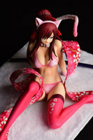 Erza Scarlet (Fairy Tail) Cherry Blossom Tiger Cat Gravure Style