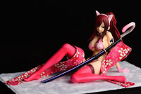 Erza Scarlet (Fairy Tail) Cherry Blossom Tiger Cat Gravure Style