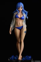 Juvia Lockser (Fairy Tail) See Through Wet Shirt Blue Bikini!!