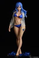 Juvia Lockser (Fairy Tail) See Through Wet Shirt Blue Bikini!!