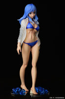 Juvia Lockser (Fairy Tail) See Through Wet Shirt Blue Bikini!!