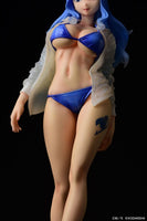 Juvia Lockser (Fairy Tail) See Through Wet Shirt Blue Bikini!!