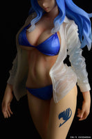 Juvia Lockser (Fairy Tail) See Through Wet Shirt Blue Bikini!!