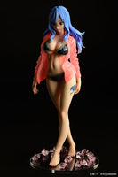 Juvia Lockser (Fairy Tail) See Through Wet Shirt Black Bikini!!