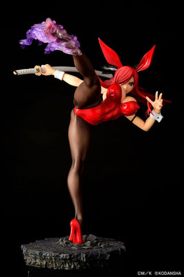 Erza Scarlet (Fairy Tail) High Kick Crimson Bunny Version