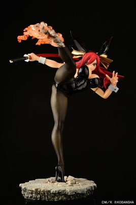 Erza Scarlet (Fairy Tail) High Kick Black Bunny Version