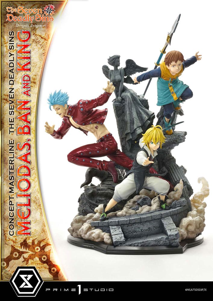 Meliodas, Ban and King (Seven Deadly Sins) Concept Masterline Series