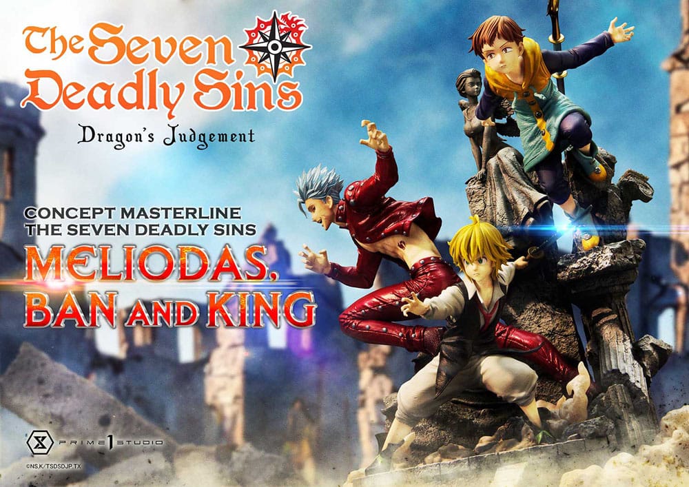 Meliodas, Ban and King (Seven Deadly Sins) Concept Masterline Series