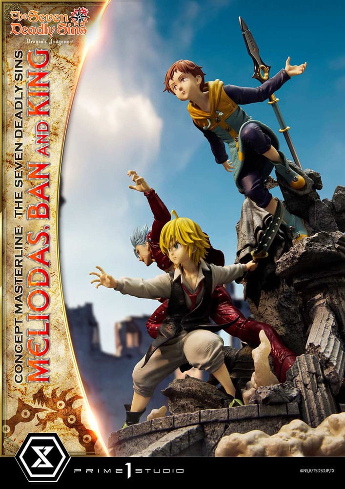 Meliodas, Ban and King (Seven Deadly Sins) Concept Masterline Series
