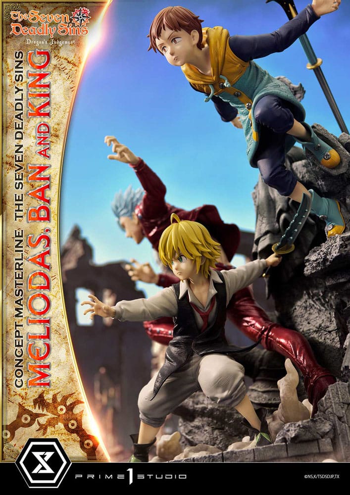 Meliodas, Ban and King (Seven Deadly Sins) Concept Masterline Series