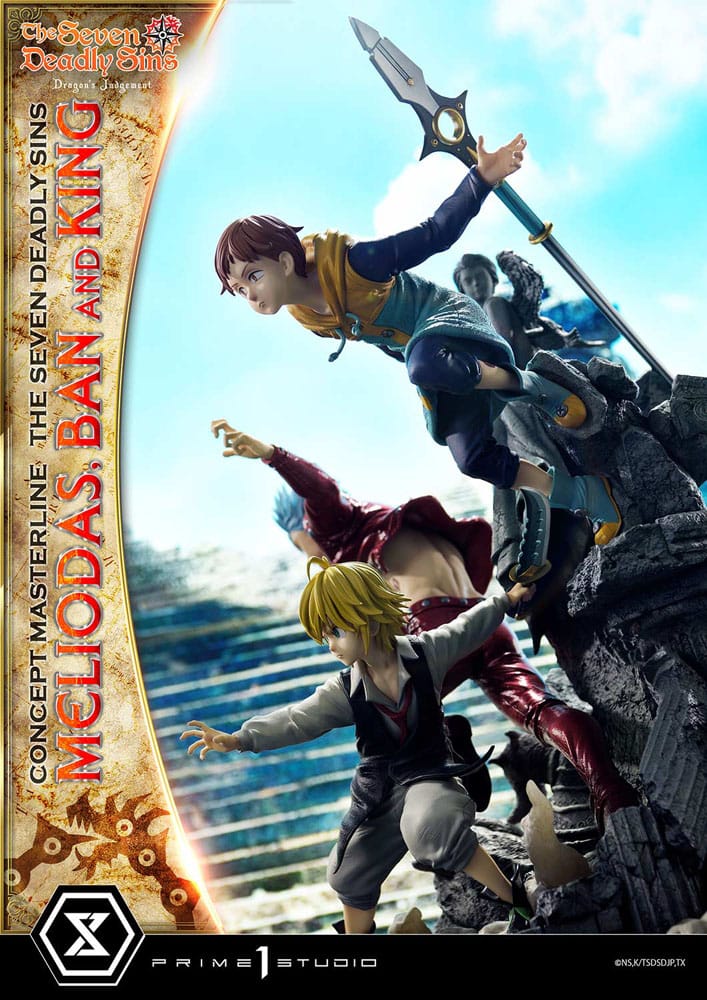 Meliodas, Ban and King (Seven Deadly Sins) Concept Masterline Series