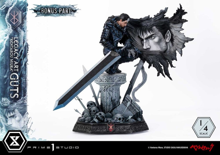 Berserk Legacy Art "Kentarou Miura" Statue 1/4 Guts Bonus Version 74 cm