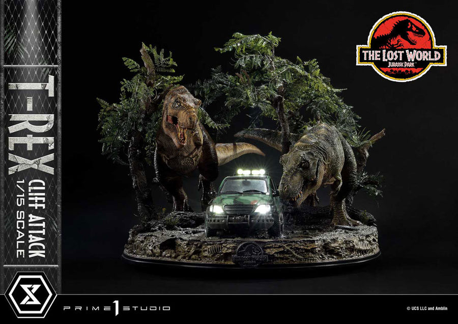 Jurassic World: The Lost World - Statue 1/15 - T-Rex Cliff Attack 53 cm