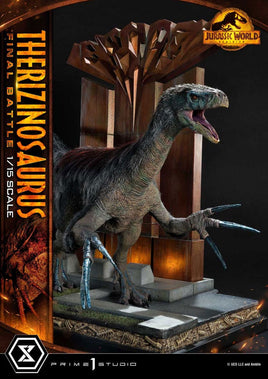 Jurassic World: Dominion Legacy Museum Collection Statue 1/15 Therizinosaurus Final Battle Regular Version 55 cm