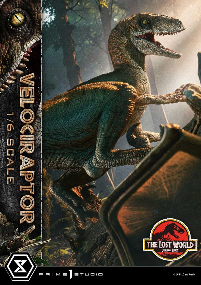 Jurassic Park II Legacy Museum Collection Statue 1/6 Velociraptor Bonus Version 41 cm