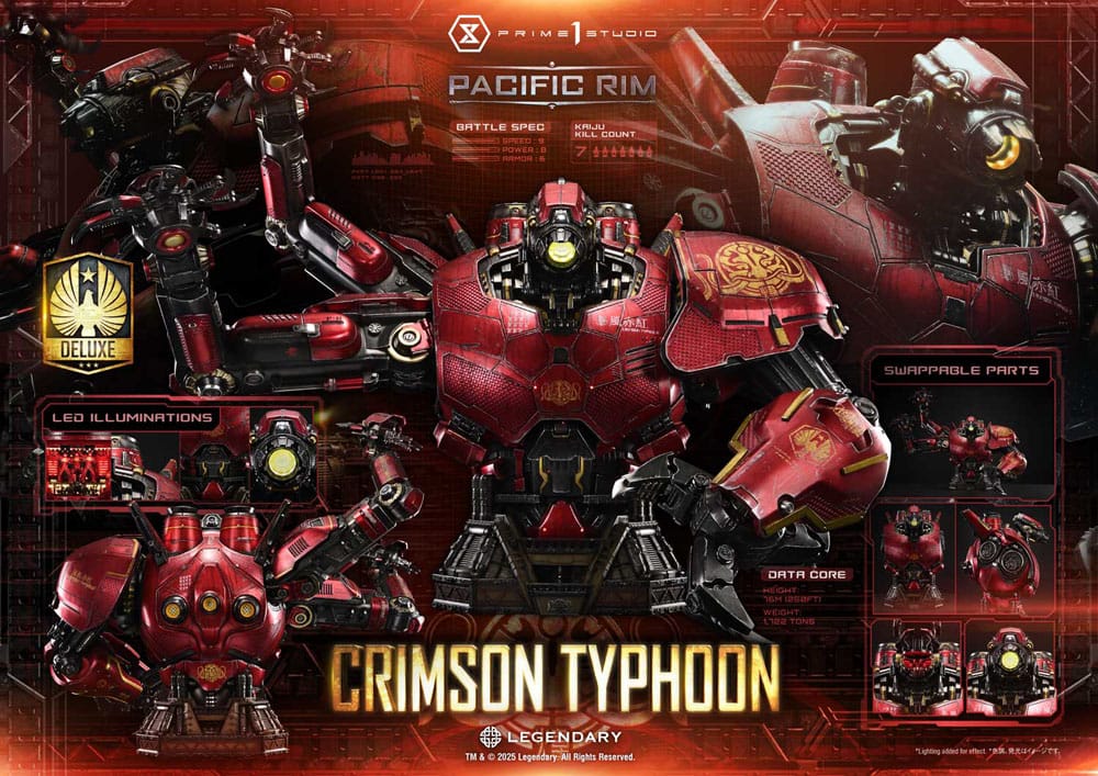 Pacific Rim Life Size Bust 1/1 Crimson Typhoon Deluxe Version 103 cm