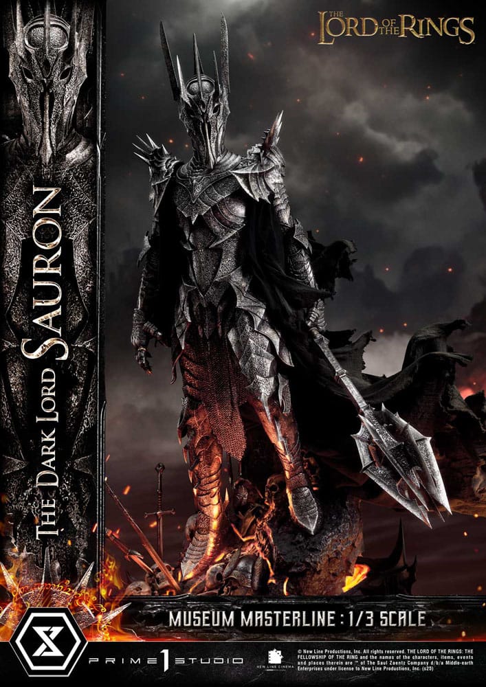 Lord of the Rings Museum Masterline Series Statue 1/3 The Dark Lord Sauron Bonus Version 117 cm