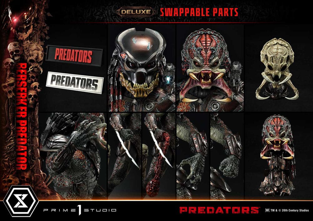 Predators Statue Berserker Predator Deluxe Version 100 cm