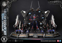 Transformers: Dark of the Moon (Film) Museum Masterline Statue Optimus Prime Weapons Depot Bonus Version 127 cm