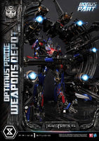 Transformers: Dark of the Moon (Film) Museum Masterline Statue Optimus Prime Weapons Depot Bonus Version 127 cm