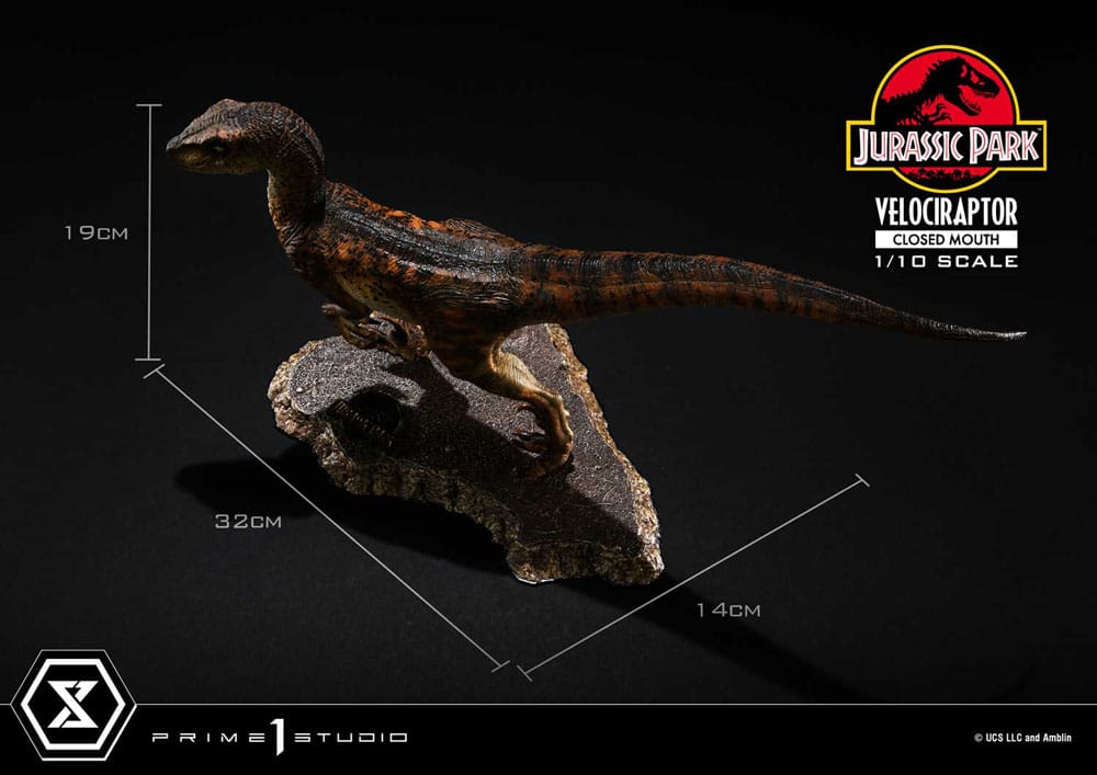Jurassic Park - Prime Collectibles Statue 1/10 - Velociraptor Closed Mouth