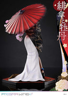 Original Illustration by Fuzichoco Prisma Wing PVC Statue 1/7 Scarlet Umbrella And Peony 28 cm