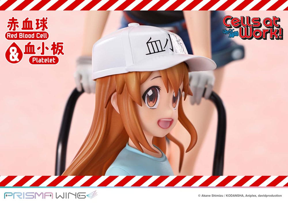 Cells at Work Prisma Wing PVC Statue Red Blood Cell & Platelet  26 cm