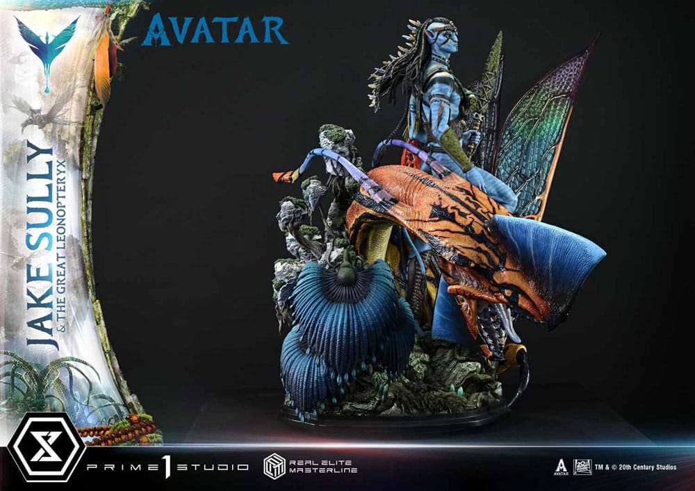 Avatar (Film) Real Elite Masterline Series Statue 1/4 Jake Sully & The Great Leonopteryx 87 cm