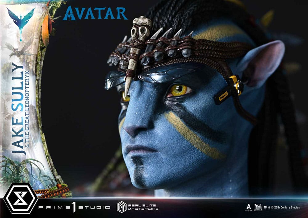 Avatar (Film) Real Elite Masterline Series Statue 1/4 Jake Sully & The Great Leonopteryx 87 cm