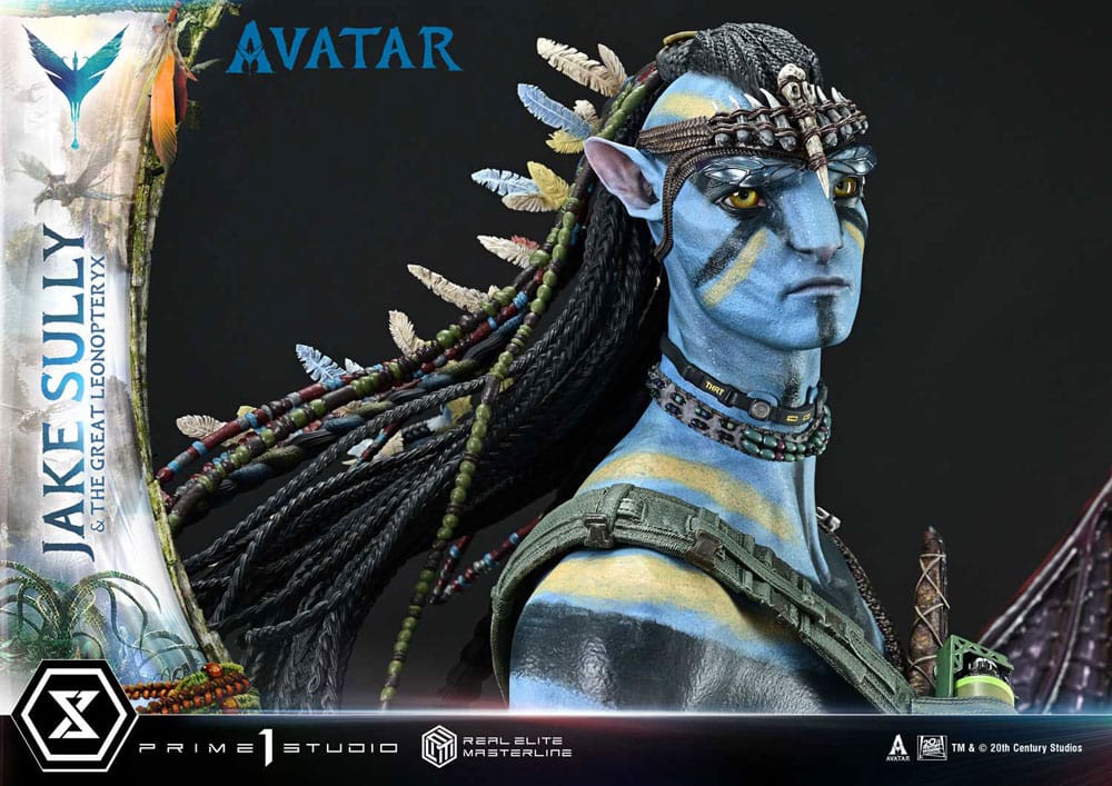 Avatar (Film) Real Elite Masterline Series Statue 1/4 Jake Sully & The Great Leonopteryx 87 cm