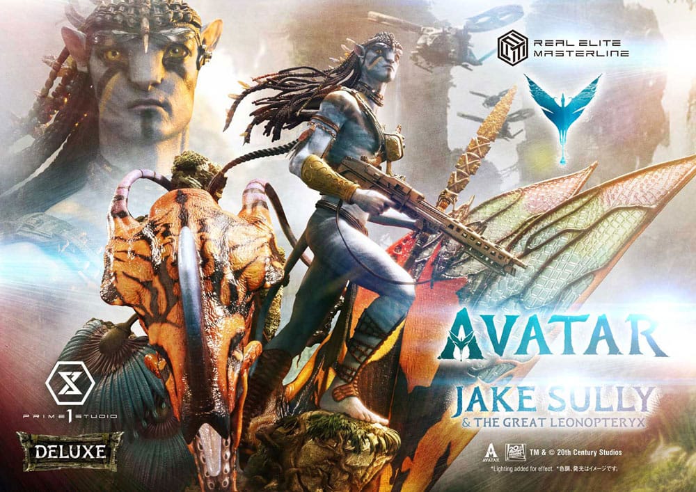 Avatar (Film) Real Elite Masterline Series Statue 1/4 Jake Sully & The Great Leonopteryx Deluxe Ver. 87 cm