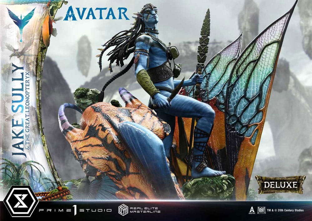 Avatar (Film) Real Elite Masterline Series Statue 1/4 Jake Sully & The Great Leonopteryx Deluxe Ver. 87 cm