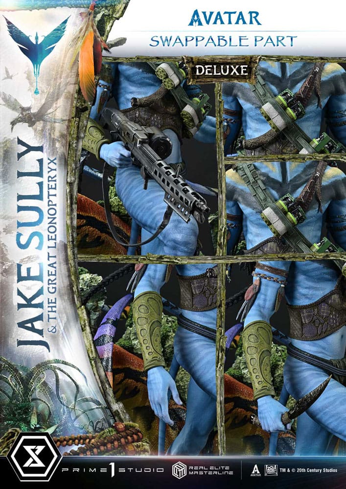 Avatar (Film) Real Elite Masterline Series Statue 1/4 Jake Sully & The Great Leonopteryx Deluxe Ver. 87 cm