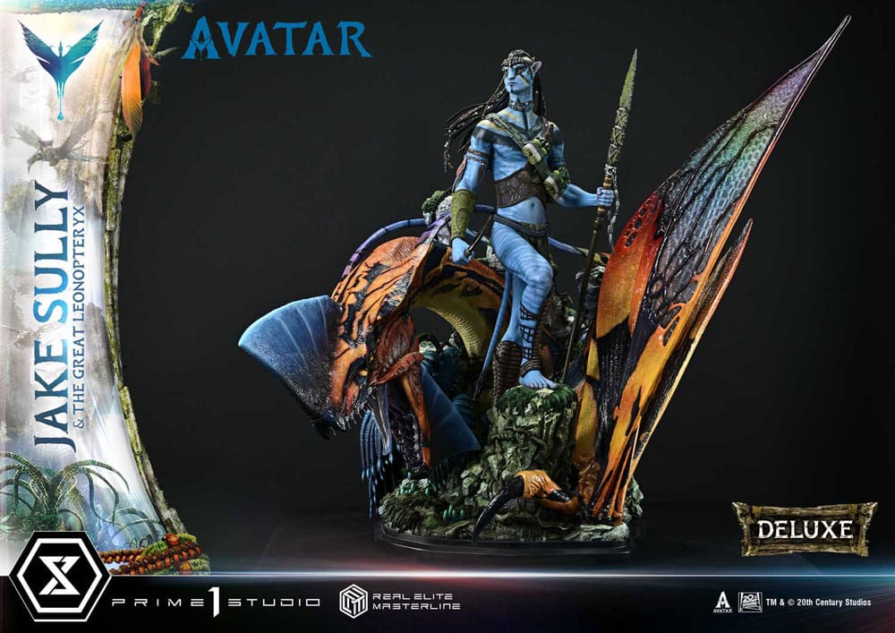 Avatar (Film) Real Elite Masterline Series Statue 1/4 Jake Sully & The Great Leonopteryx Deluxe Ver. 87 cm