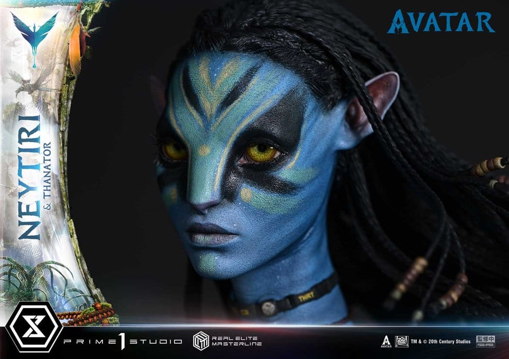 Avatar (Film) Real Elite Masterline Series Statue 1/4 Neytiri & Thanator 75 cm