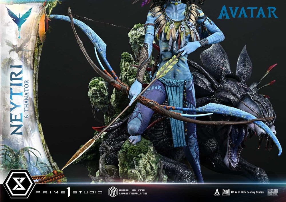 Avatar (Film) Real Elite Masterline Series Statue 1/4 Neytiri & Thanator 75 cm