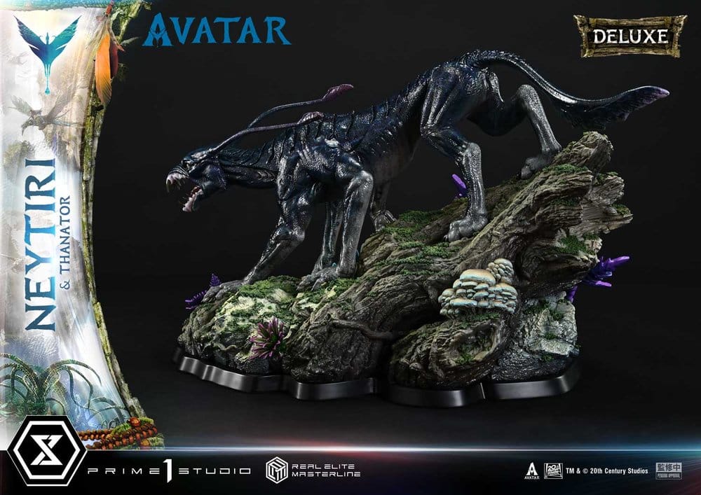 Avatar (Film) Real Elite Masterline Series Statue 1/4 Neytiri & Thanator Deluxe Version 75 cm