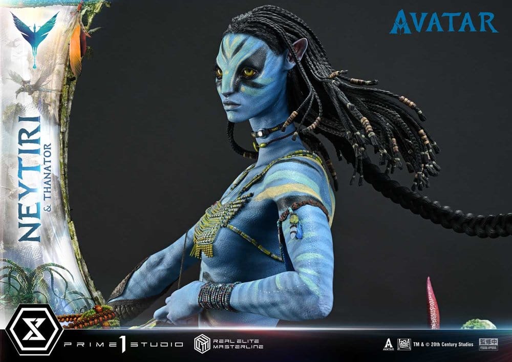 Avatar (Film) Real Elite Masterline Series Statue 1/4 Neytiri & Thanator Deluxe Version 75 cm