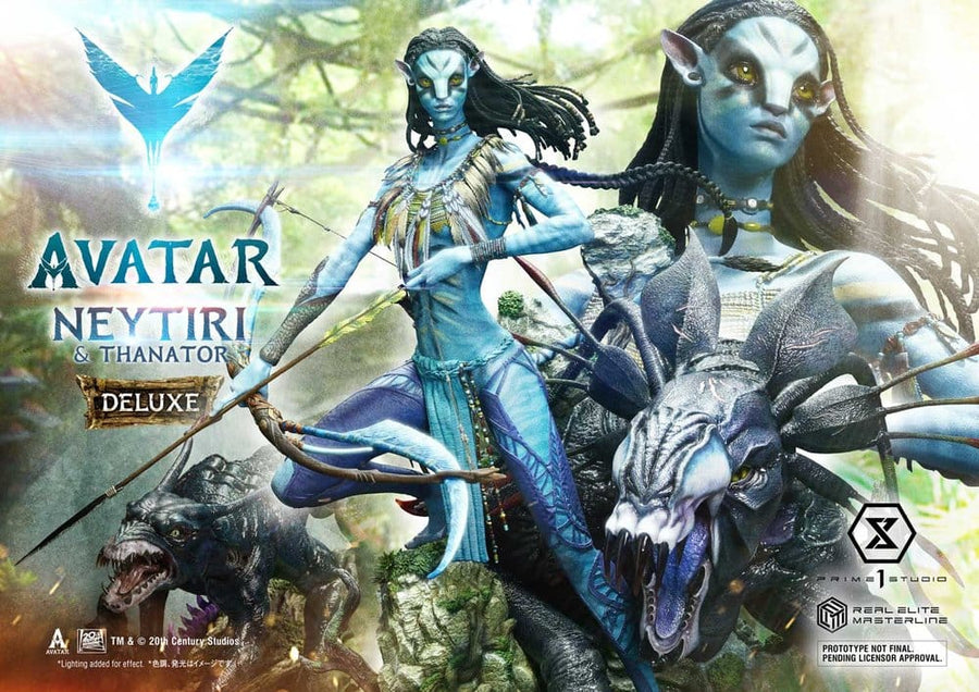Avatar (Film) Real Elite Masterline Series Statue 1/4 Neytiri & Thanator Deluxe Bonus Version 75 cm