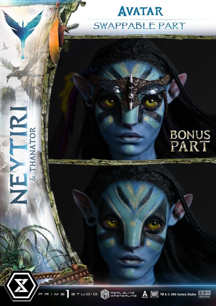 Avatar (Film) Real Elite Masterline Series Statue 1/4 Neytiri & Thanator Deluxe Bonus Version 75 cm