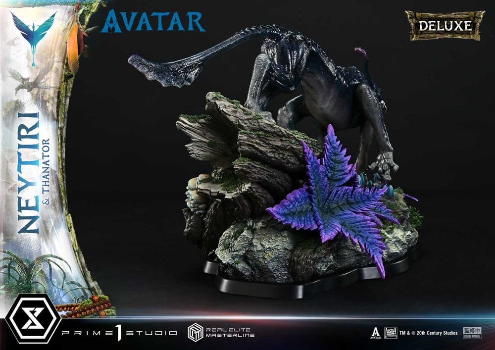 Avatar (Film) Real Elite Masterline Series Statue 1/4 Neytiri & Thanator Deluxe Bonus Version 75 cm