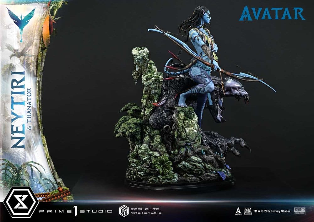 Avatar (Film) Real Elite Masterline Series Statue 1/4 Neytiri & Thanator Deluxe Bonus Version 75 cm
