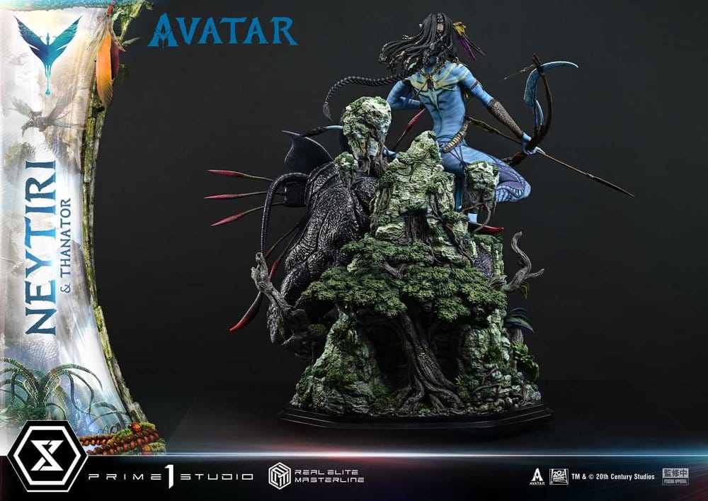 Avatar (Film) Real Elite Masterline Series Statue 1/4 Neytiri & Thanator Deluxe Bonus Version 75 cm