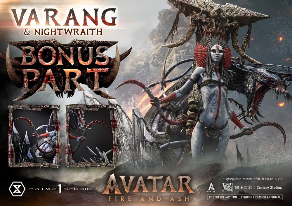 Avatar: Fire and Ash (Film) Real Elite Masterline Series Statue 1/4 Varang & Nightwraith Avatar Legacy Collection Bonus Version 96 cm