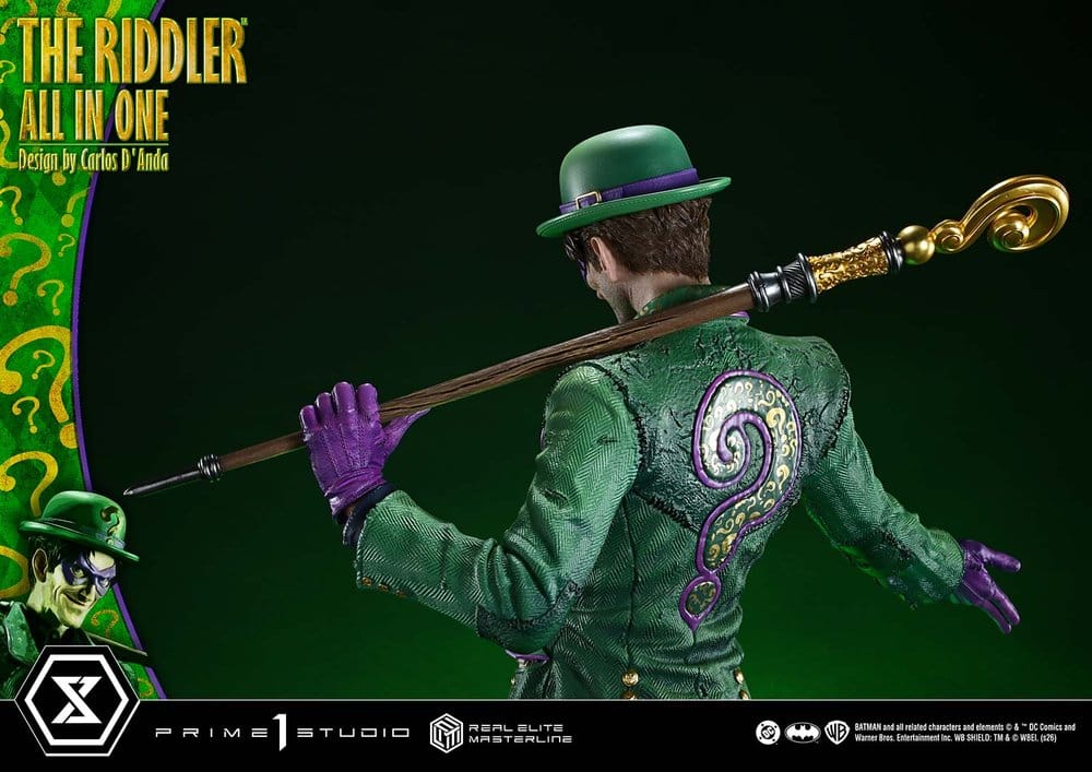 DC Comics Real Elite Masterline Series Statue 1/3 The Riddler All In One (Design by Carlos D'Anda) 74 cm