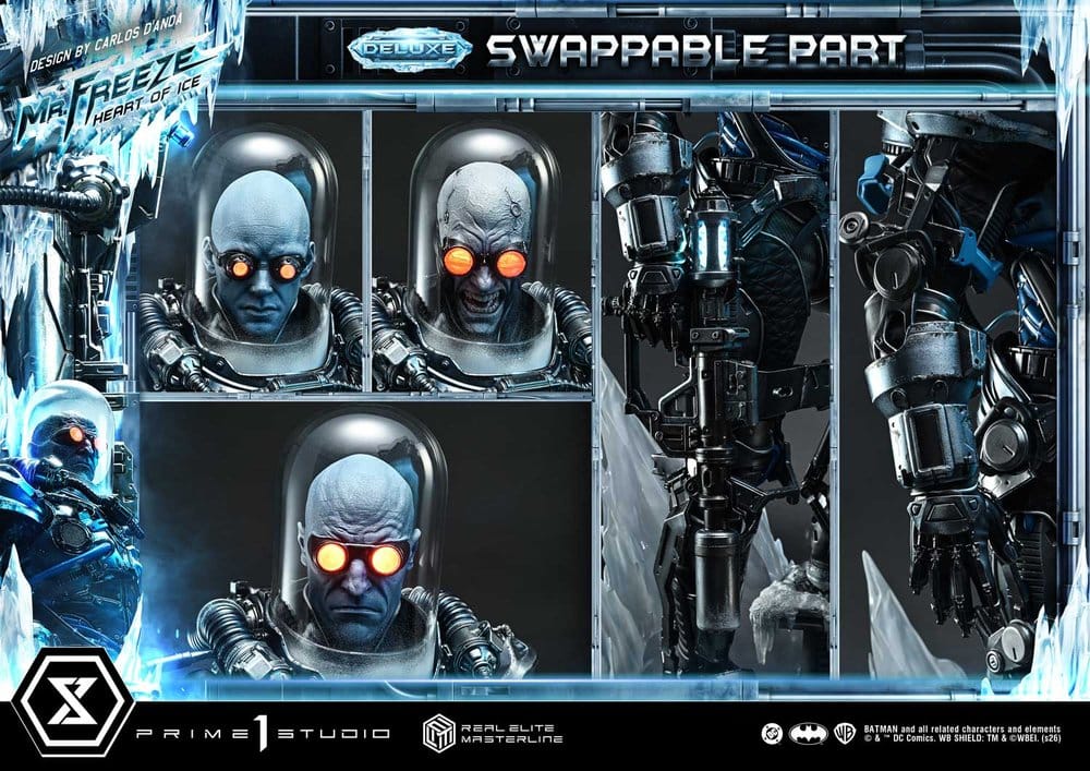 DC Comics Real Elite Masterline Series Statue 1/3 Batman (Comics) Mr. Freeze Heart of Ice (Design by Carlos D'Anda) Deluxe Version 82 cm